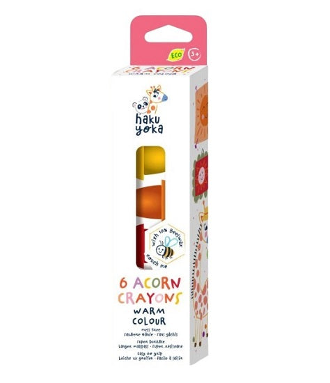 Haku Yoka: Acorn Crayons (6-Pack)