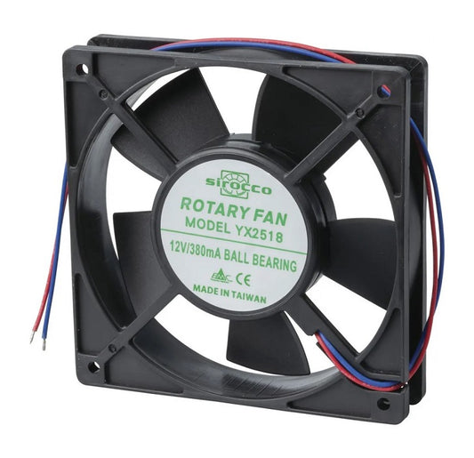 120mm 12VDC Thin Ball Bearing Cooling Fan YX2518