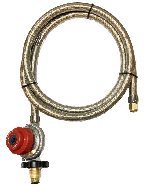 High Pressure Stainless Steel GAS Adjustable Regulator With Hose 10PSI 69kPa 1.8M