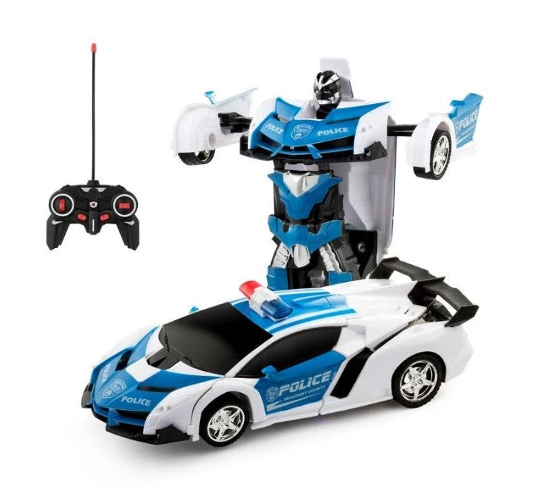 2-in-1 Remote Control Transforming Car (Blue)
