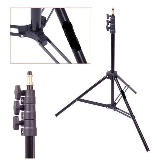 2.6m Aluminum Light Stand Tripod for Live Stream/Makeup/YouTube Video JH-2600