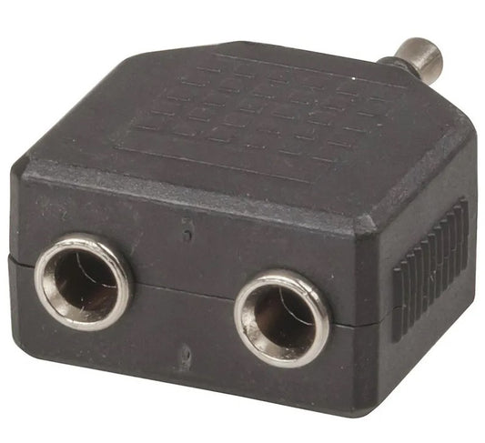 3.5mm Stereo Plug to 2 X 3.5mm Stereo Sockets Adaptor PA3582