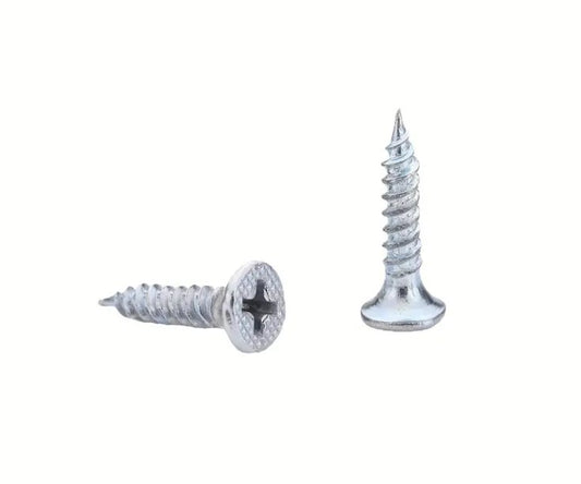 30pcs Wood Screws Flat Head Drywall Screws Phillips Drive Zinc Coated