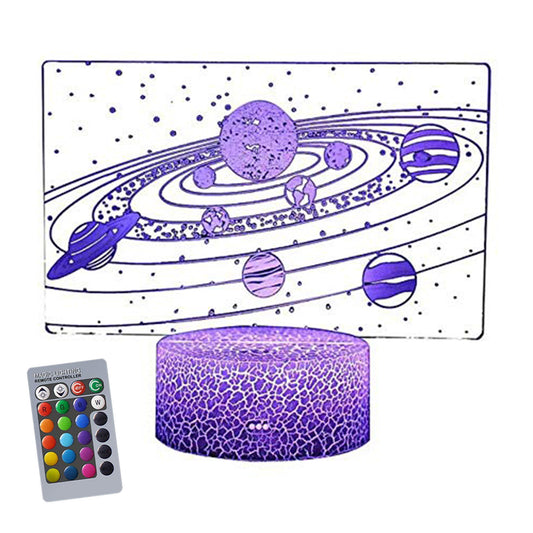 3D Optical Illusion Lamp - Solar System