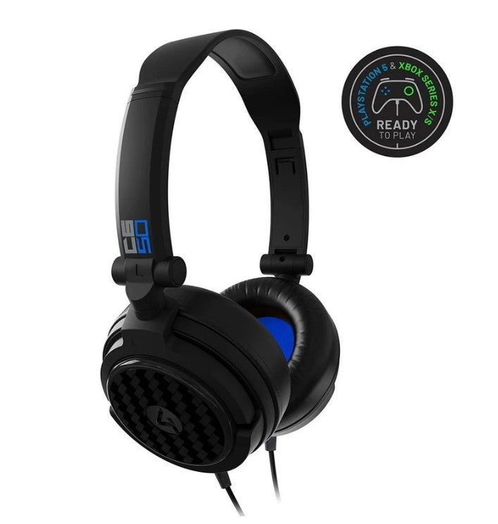4Gamers C6-50 Wired Gaming Headset (Black & Blue)