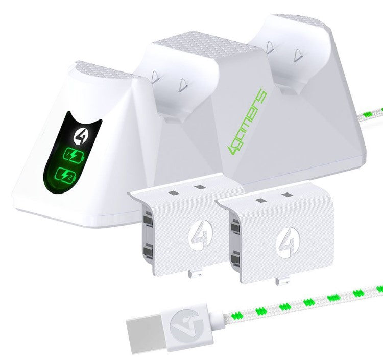 4Gamers Xbox SX-C100 Twin Charging Dock (White)