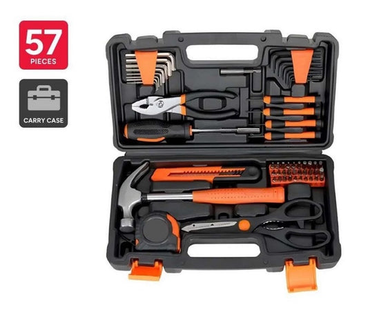 57 Piece Portable Household Tool Kit