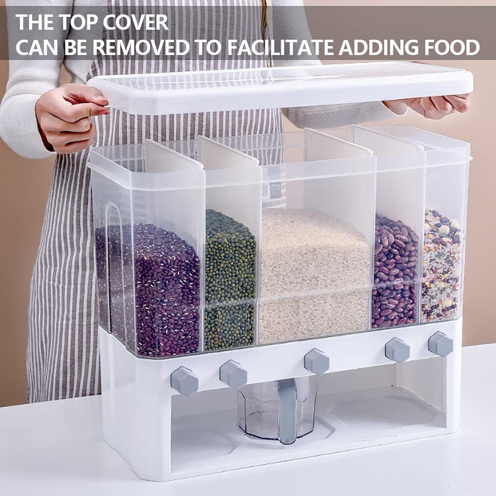 5 Grid Grain Storage Dispenser (15KG) PICK UP ONLY
