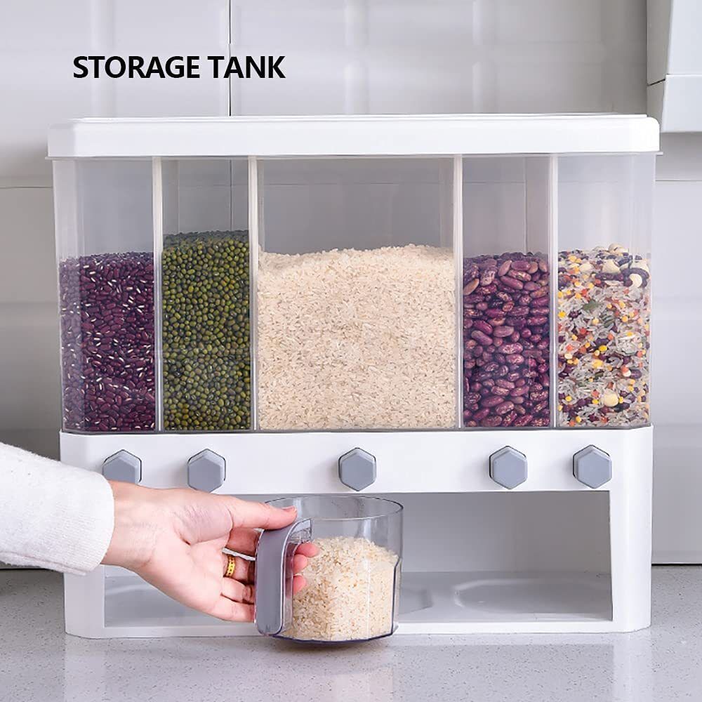 5 Grid Grain Storage Dispenser (15KG) PICK UP ONLY