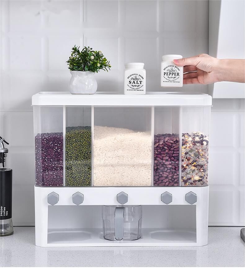 5 Grid Grain Storage Dispenser (15KG) PICK UP ONLY