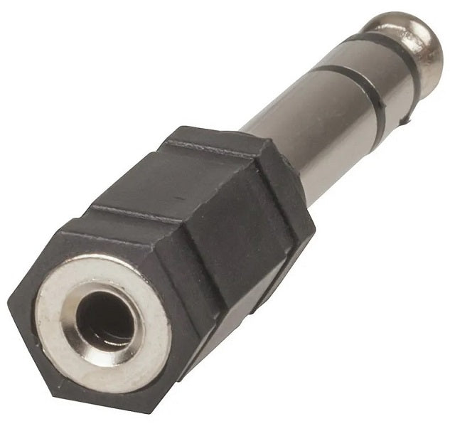 6.5mm Stereo Plug to 3.5mm Stereo Socket Adaptor PA3590