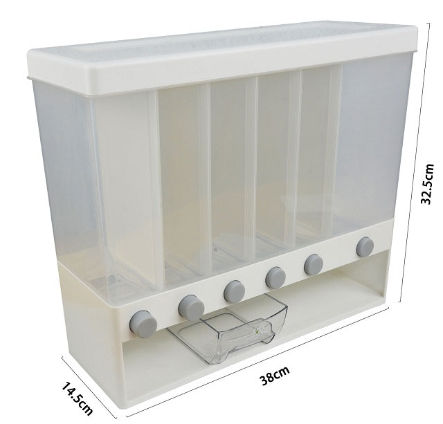 6 Grid Grain Storage Dispenser (10Kg) PICK UP ONLY