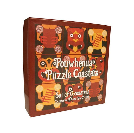 6 x Coasters with Pouwhenua design