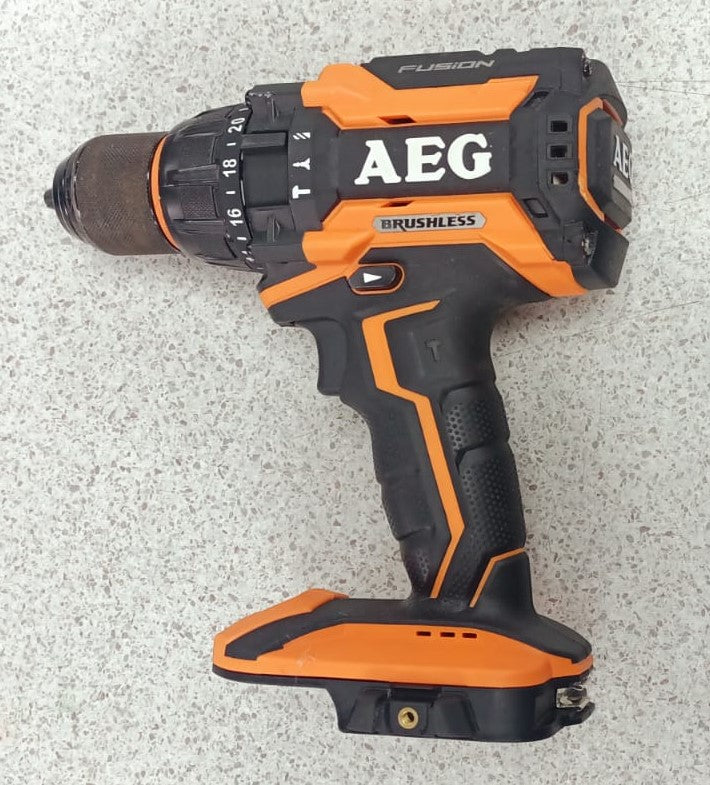 AEG FUSION 18V Brushless Hammer Drill SKIN ONLY - BSB18BL (USED)