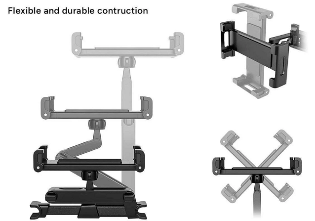 Adjustable Car Back Seat Tablet and Phone Holder