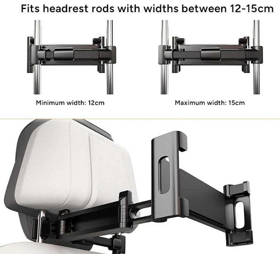 Adjustable Car Back Seat Tablet and Phone Holder