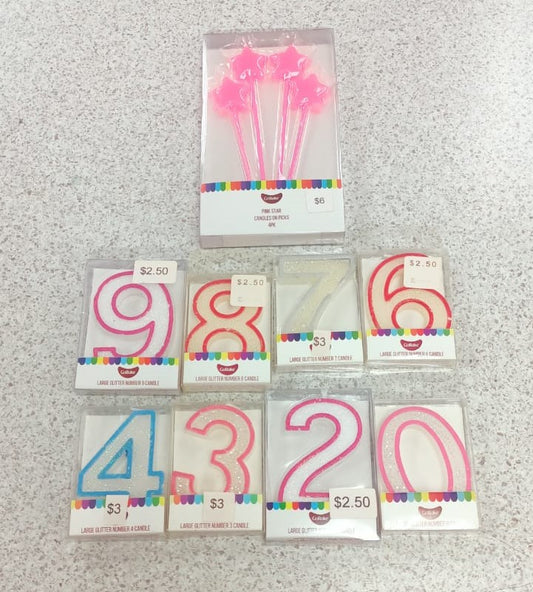 BULK BUY - 55Pcs - Birthday Candles Assorted