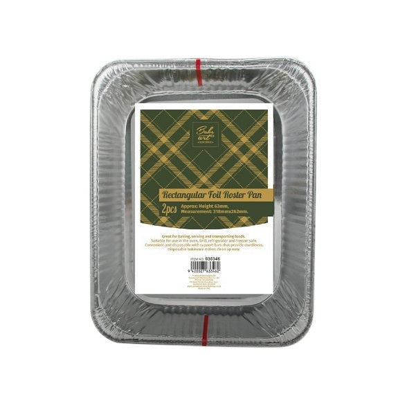 BakeArt Rectangular Foil Roaster Pan 2pk (PICKUP ONLY)