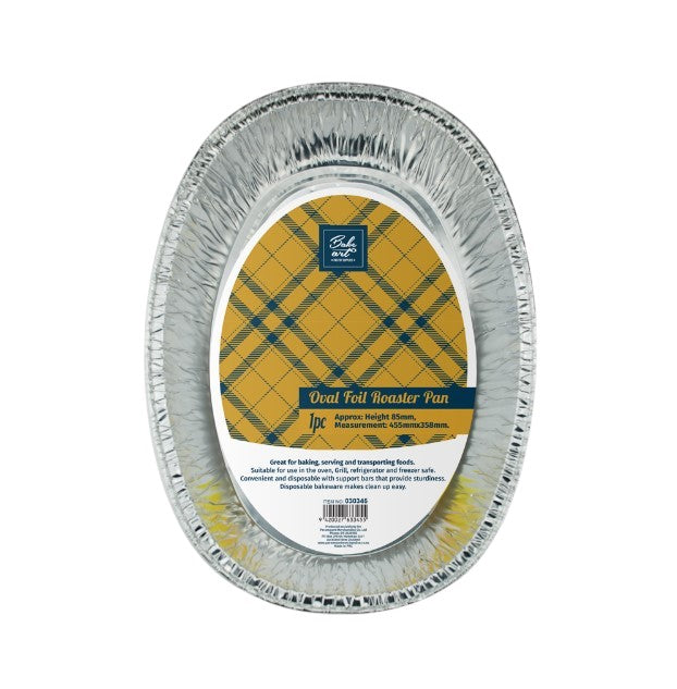 Bakeart Oval Foil Roaster Pan Extra Large 1pk (PICKUP ONLY)