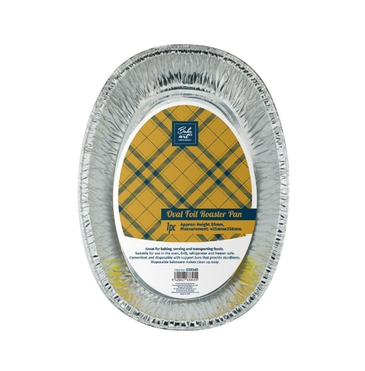 Bakeart Oval Foil Roaster Pan Extra Large 1pk (PICKUP ONLY)