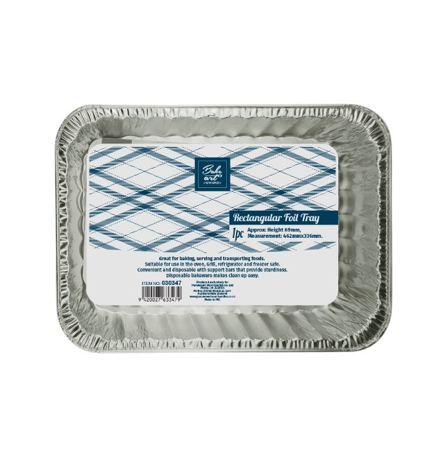 Bakeart Rectangular Foil Tray Extra Large 1pk (PICKUP ONLY)
