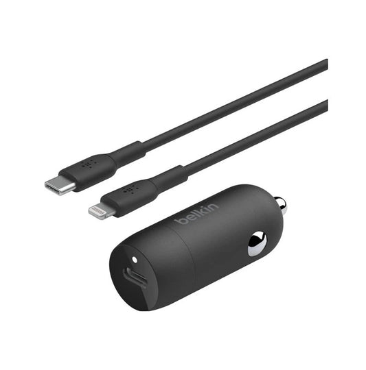 Belkin BoostCharge 30W USB-C Car Charger + USB-C to Lightning cable