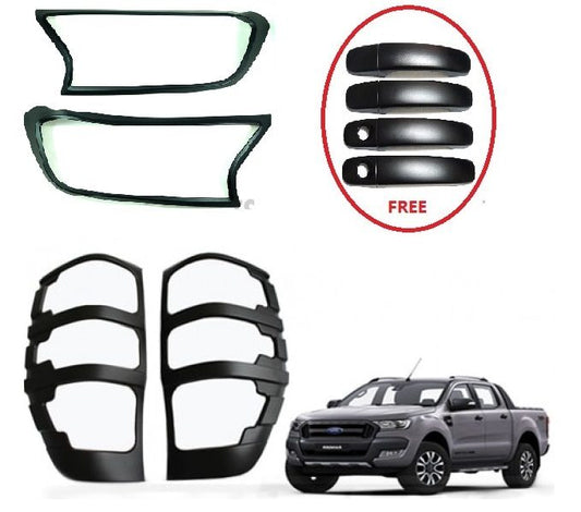 Headlight & Tail Light Cover + Handle Cover - Ford Ranger 2015+