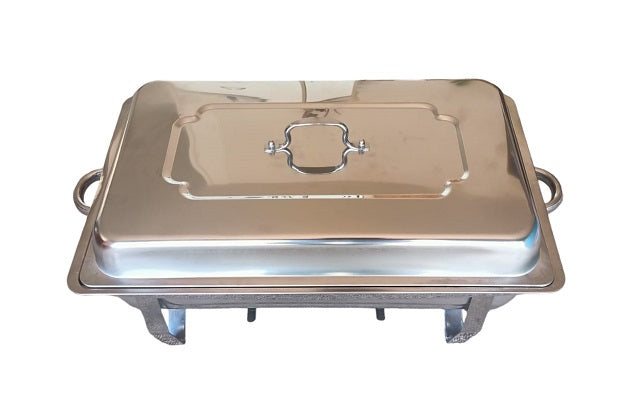CHAFING DISH FOOD WARMER STAINLESS STEEL HEAVY GUAGE 9.5L SINGLE OR DOUBLE