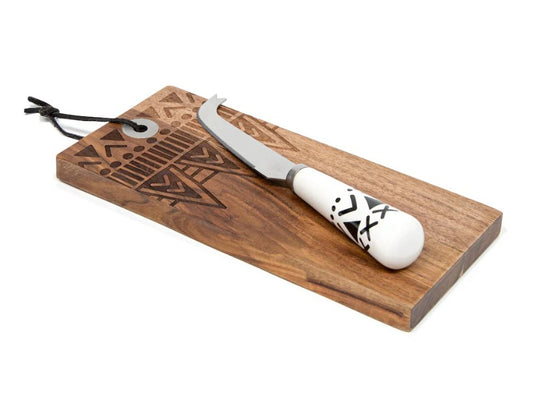 Cinemon Pacifica Cheese Knife & Rectangle Board