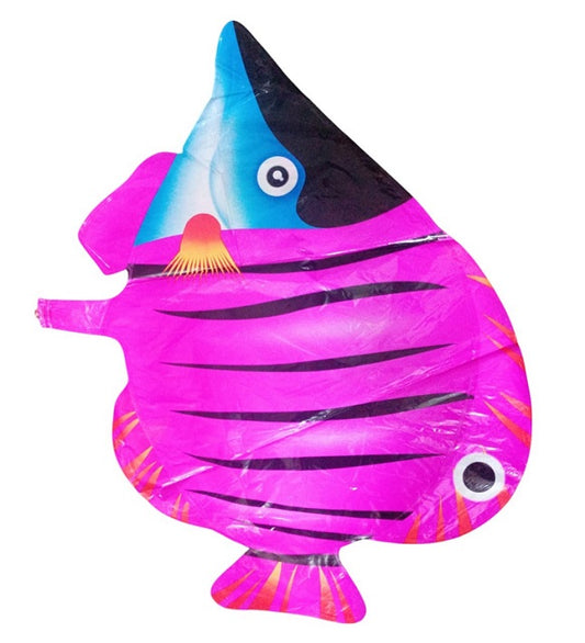 Colourful Fish Shape Foil Balloon 65 x 45cm - 5pk