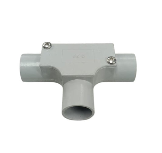 Conduit Fittings Inspection Tee 20mm Grey 1pk