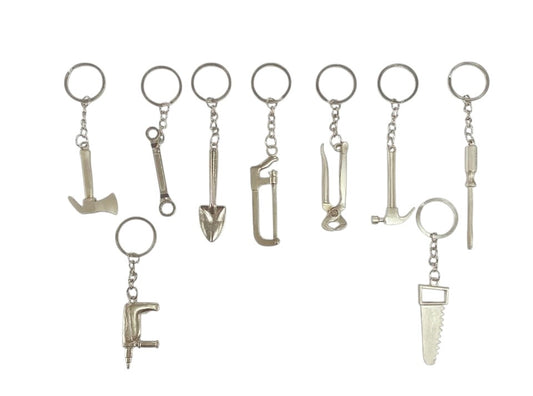 Creative Tool Keychain 9pcs Assorted Designs