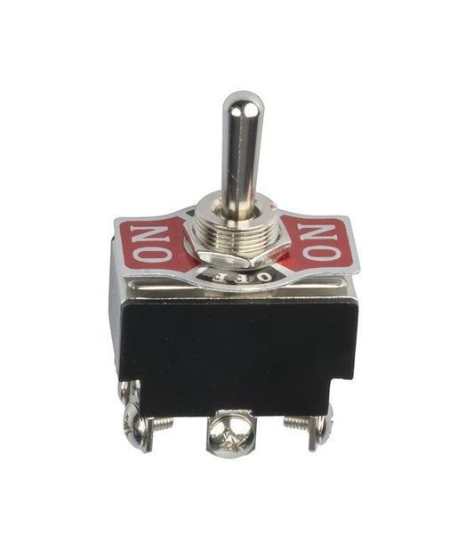 DPDT 6A 240VAC Heavy Duty Centre Off Standard Toggle Switch ST0576