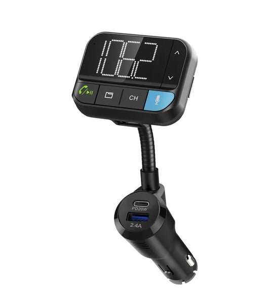 Digitech FM Transmitter with Voice Commands, Bluetooth, USB Type C Power Delivery 20W AR3148