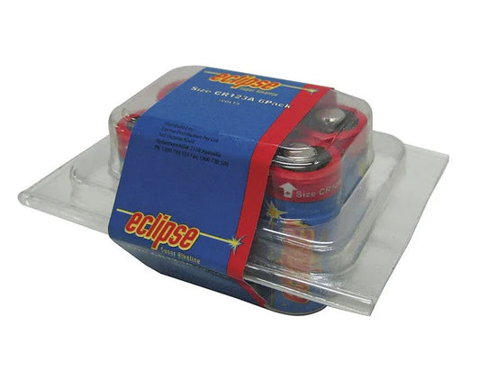 Eclipse CR123A 3V Lithium Batteries - 6 Pack SB2324