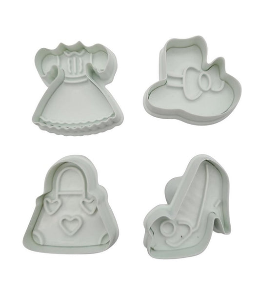 Fondant Plunger Cutter Set 4 Piece