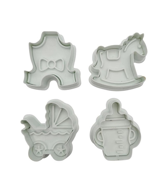 Fondant Plunger Cutter Set 4 Piece