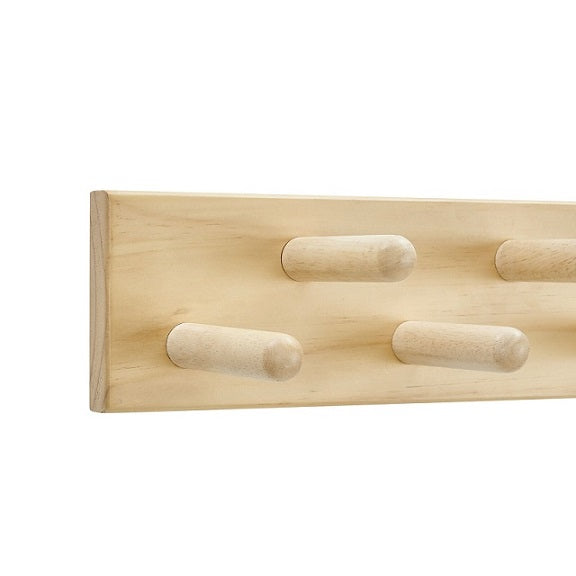 Fraser Country: Pine 9 Hook Rack - Natural 550 x 100mm