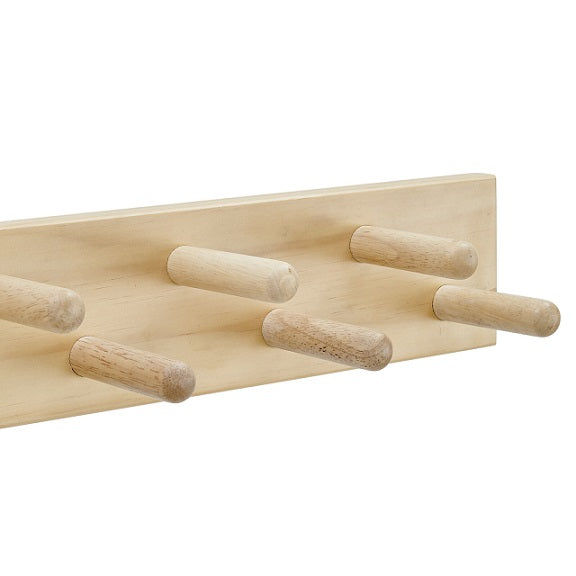 Fraser Country: Pine 9 Hook Rack - Natural 550 x 100mm