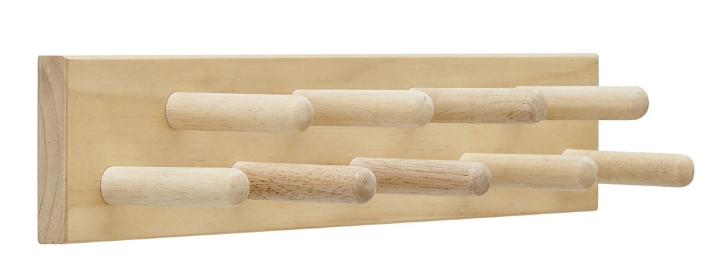 Fraser Country: Pine 9 Hook Rack - Natural 550 x 100mm