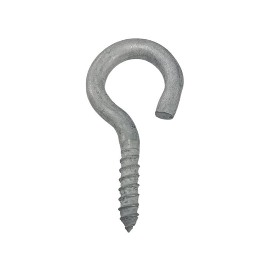 Galvanised Open Eye Hook Screw 8 x 75mm - 14pcs