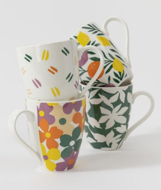 Hampton & Mason Chelsea 300ml Coffee Mug 4pk