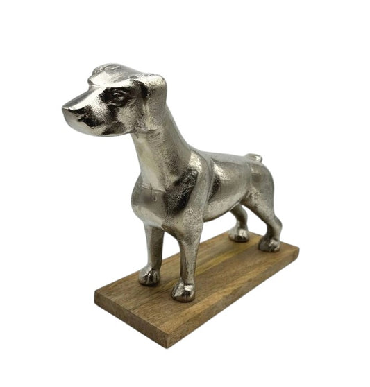 Metal Cast Aluminum Table Decor Dog Figurine - MADE IN INDIA