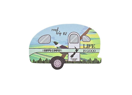 Happy Camper Caravan Magnet with Tui