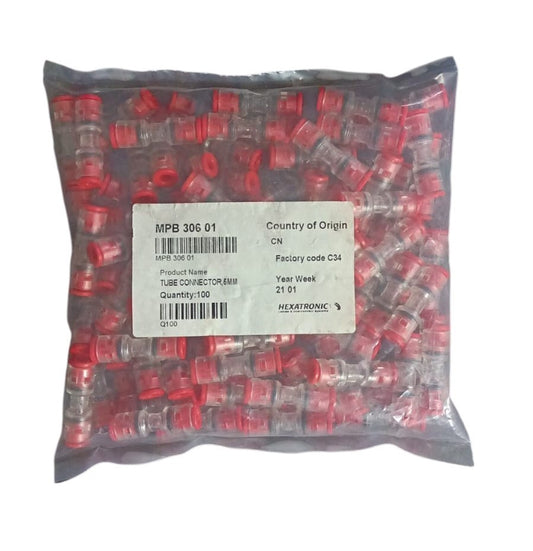 Hexatronic Straight Quick Coupling Tube Connector 5mm 100pcs MPB30601