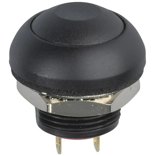 IP67 Rated Dome Pushbutton Switch Black SP0656
