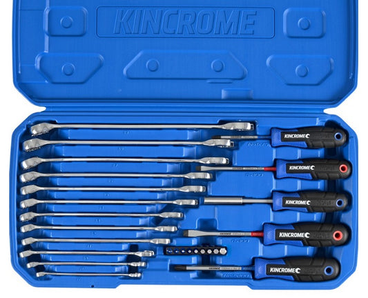 Kincrome Spanner & Screwdriver Set Metric 26 Piece