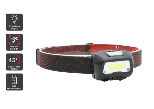 LED Headlamp with Motion Sensor