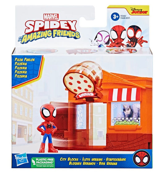 Marvel Spidey And His Amazing Friends City Blocks - Pizza Parlor