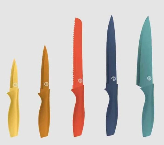 MasterChef Kitchen Knife Set With Blade Covers 5 Piece